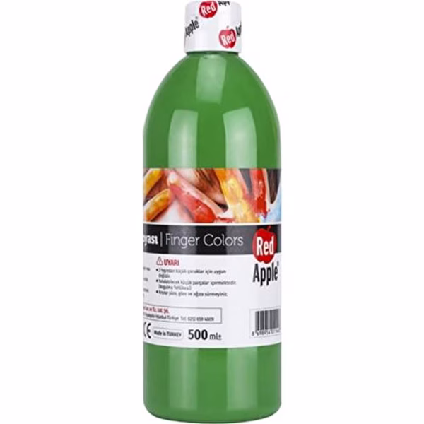 Red Apple Parmak Boyası 500 gr Yeşil Green RP150-14